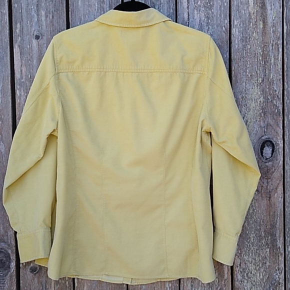 Shaped Corduroy Button-front Shirt Long Sleeve - Picture 3 of 15
